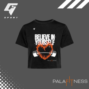T-shirt Crop "Believe in Yourself"- GF6523 - PALAFITNESS